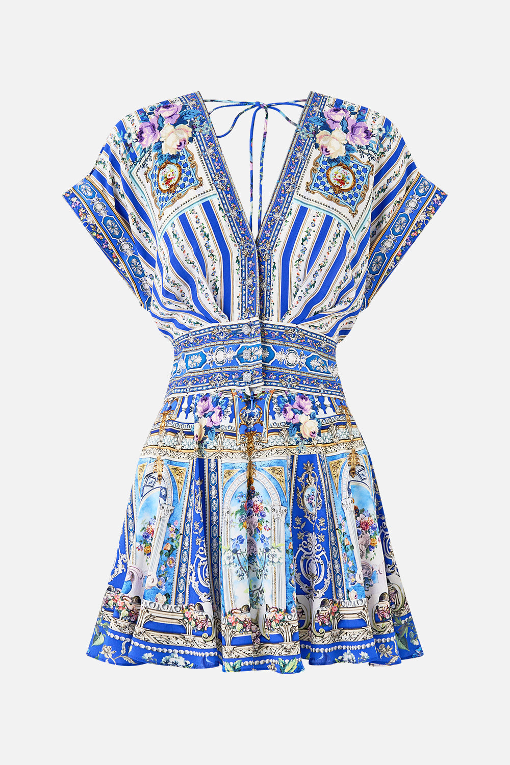 BUTTON WAIST PLAYSUIT OTTOMAN OPULENCE