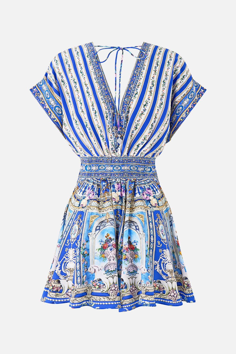 BUTTON WAIST PLAYSUIT OTTOMAN OPULENCE