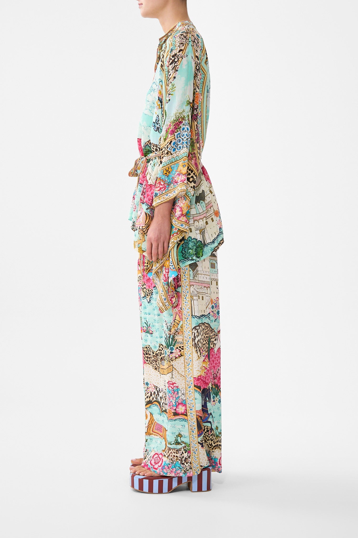 The CAMILLA BAT SLEEVE DRESS THE BOSPHOROUS in our  print.