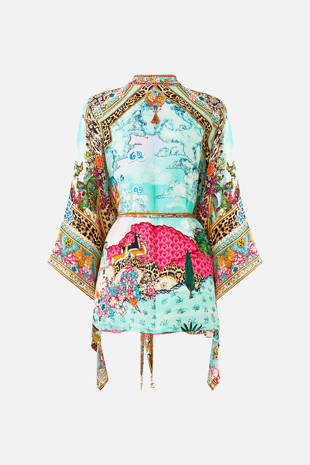 The CAMILLA BAT SLEEVE DRESS THE BOSPHOROUS in our  print.