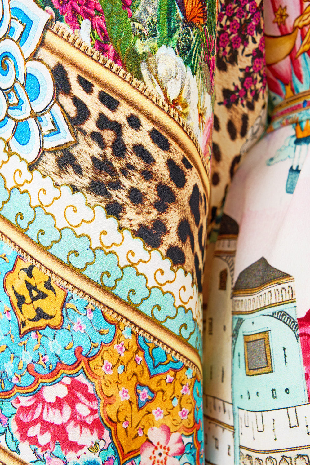 The CAMILLA BAT SLEEVE DRESS THE BOSPHOROUS in our  print.