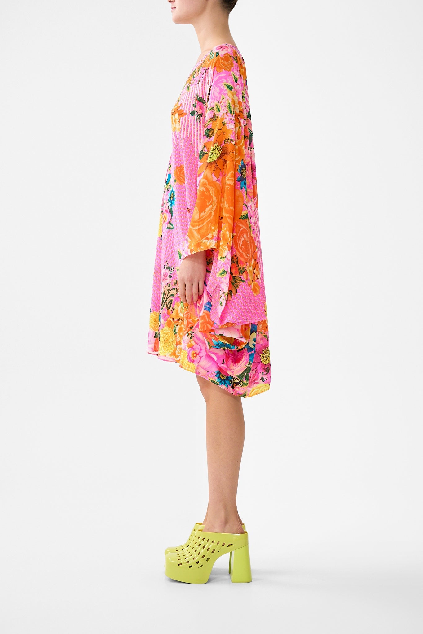 The CAMILLA FRILL OFF SHOULDER TOP LADY LIONHEART in our LADY LIONHEART print.