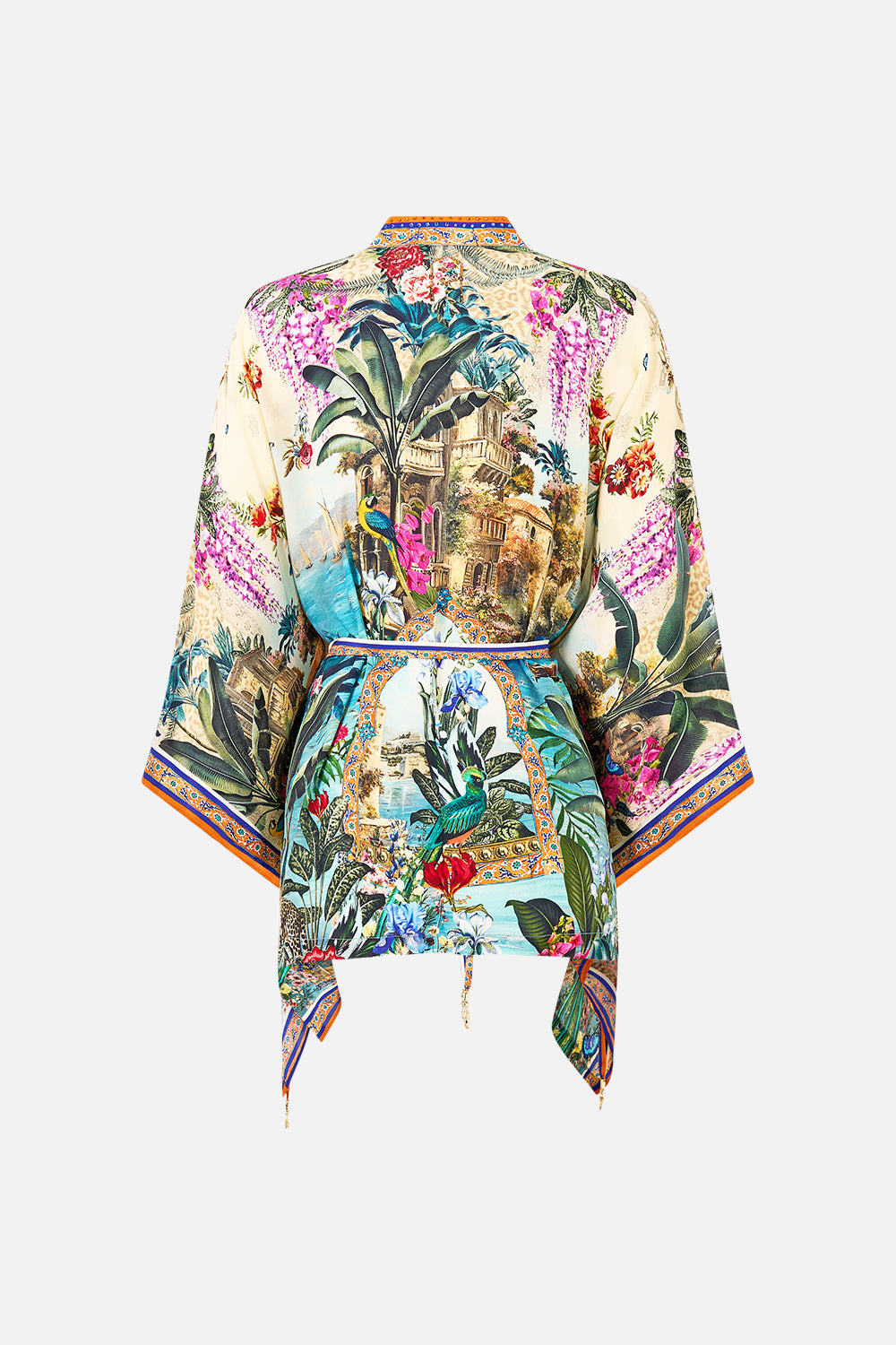 BUTTON THROUGH SCARF BLOUSE BODRUM BOTANICALS
