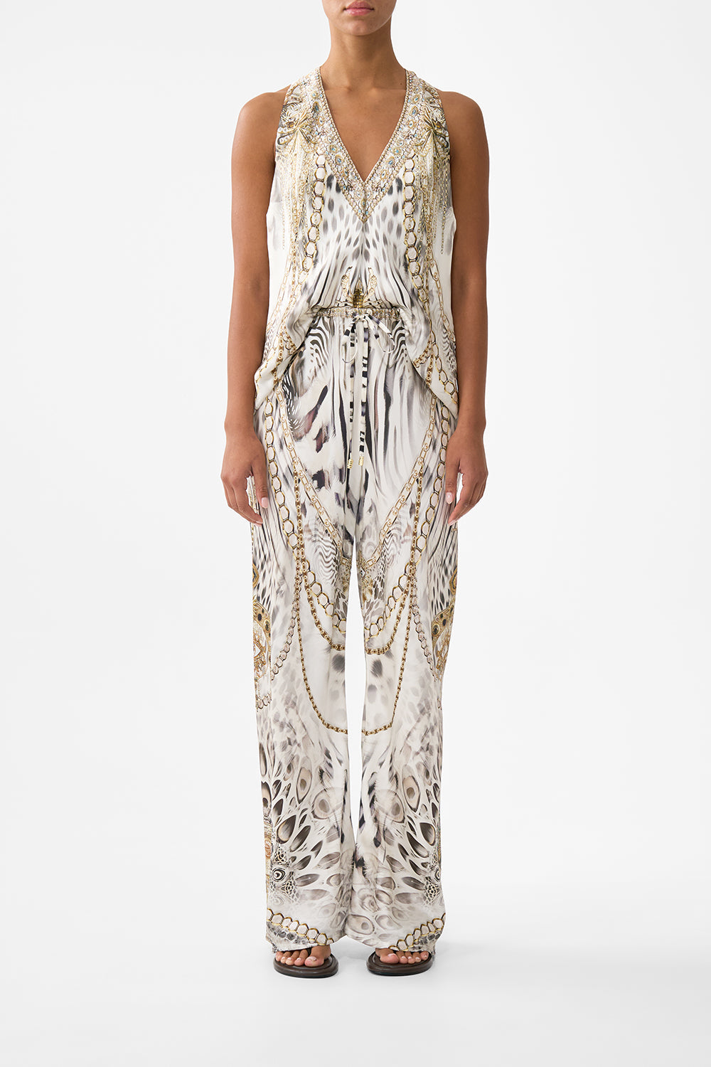 The CAMILLA JERSEY TANK DRESS BALEARIC BEBÉ in our  print.