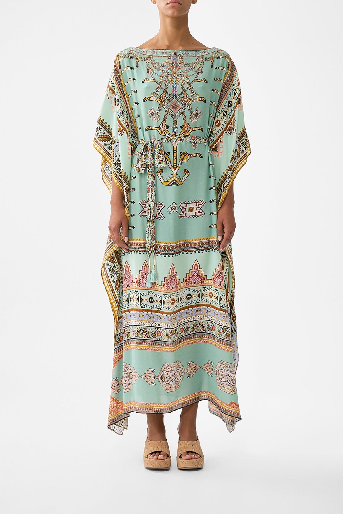 SCARF KAFTAN WITH TIE WAIST LEGEND HAS IT