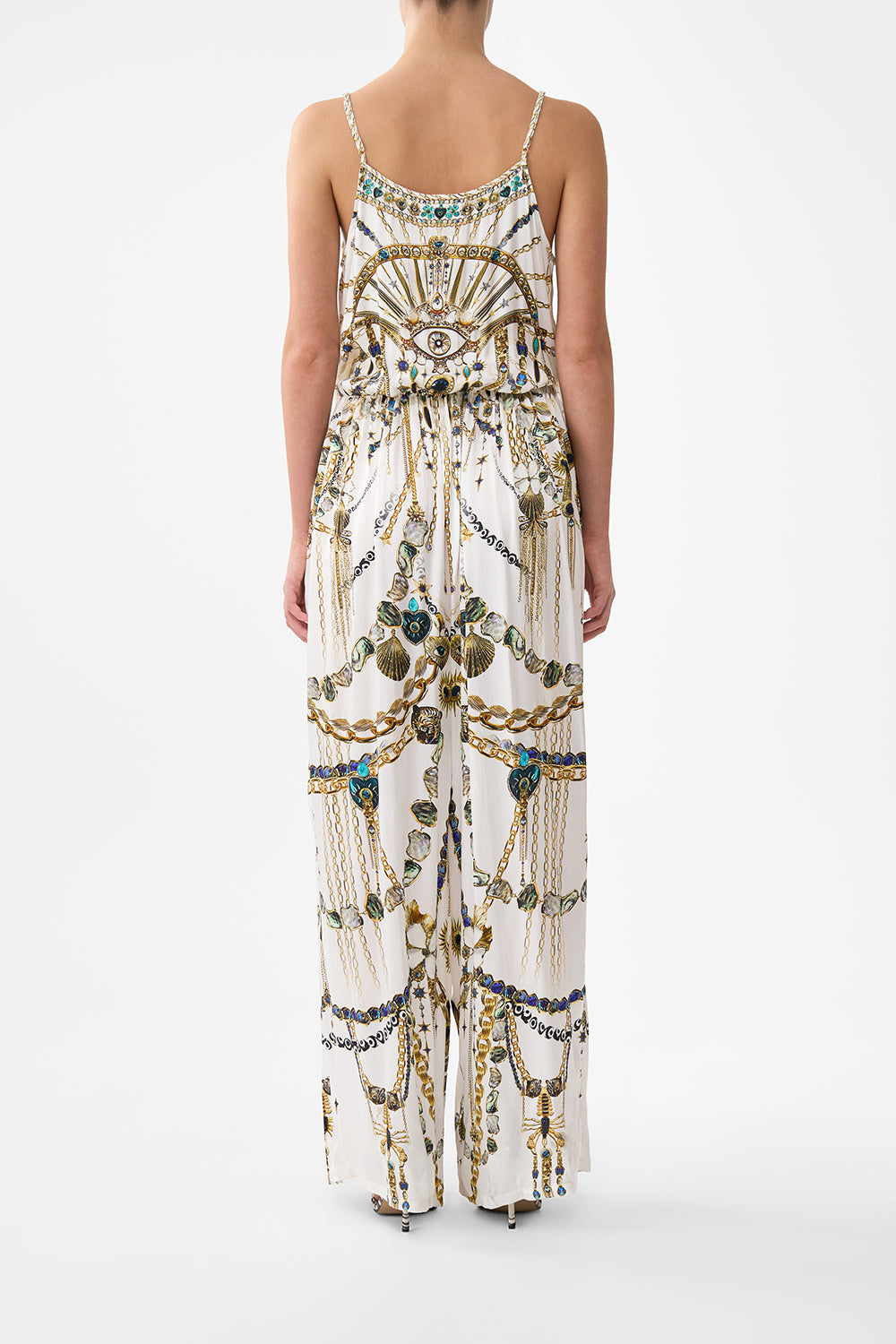 The CAMILLA STRAPPY DRESS WITH TWIST FRONT FLAMENCO FOLKLORE in our  print.