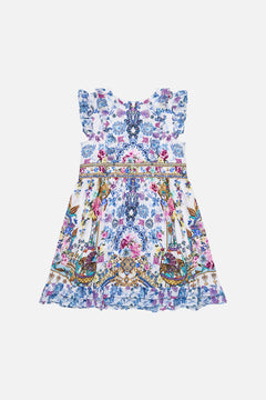 KIDS SLEEVELESS MINI DRESS WITH FRILL EDGES ALL ABOUT THAT LACE