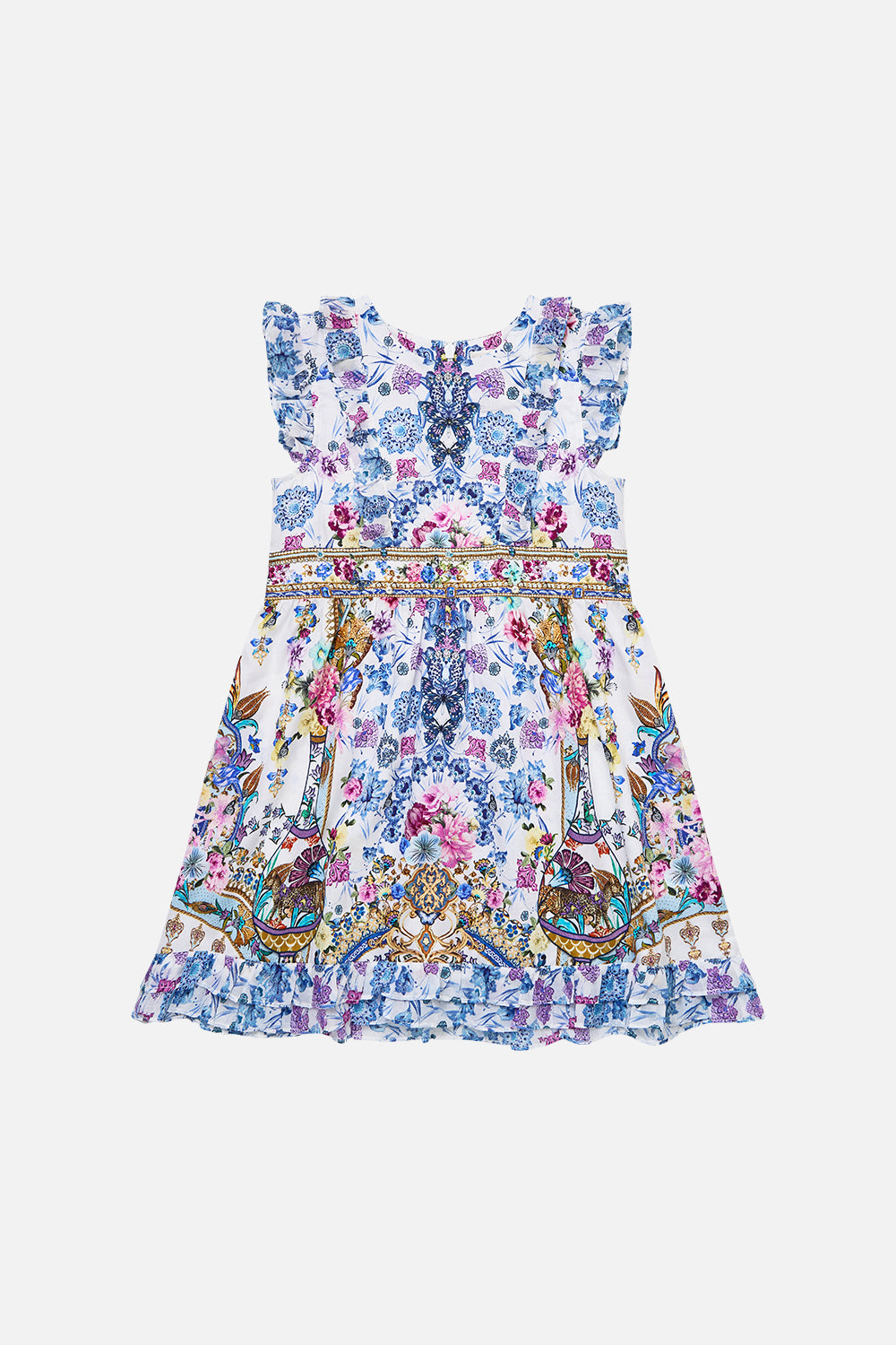 The CAMILLA DRAWSTRING BOW BEACH BAG SULTANAHMET SUMMER in our  print.