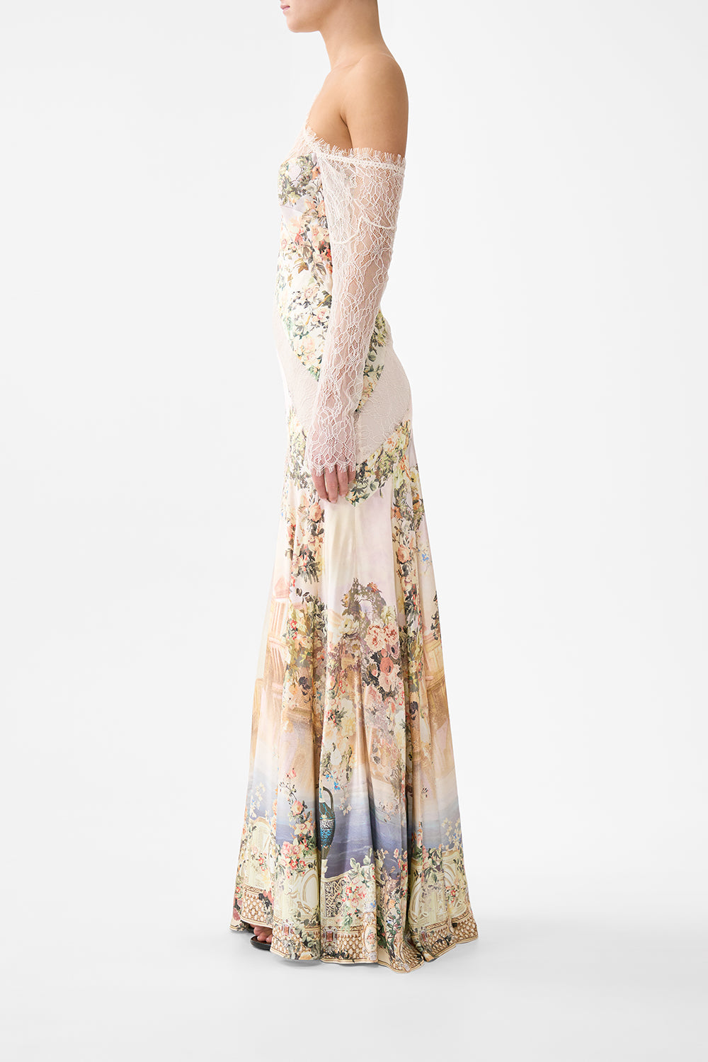 The CAMILLA OPEN FRONT CARDI CAPE SEVILLIAN STYLE in our  print.