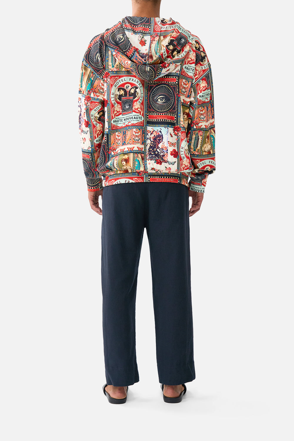 RELAXED FIT OVERSIZED HOODIE W KANGA POCKET HIGH CLASS HOOKAH