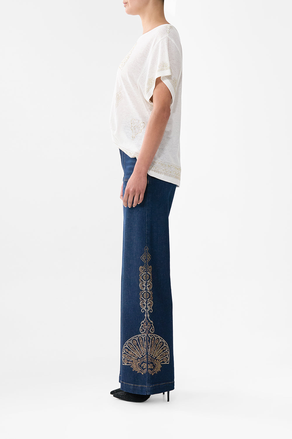 The CAMILLA SHORT SLEEVE CAMP COLLARED SHIRT SULTANAHMET SUMMER in our  print.