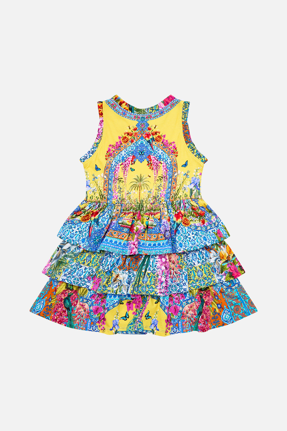 KIDS JERSEY TANK MINI DRESS W LAYERED SKIRT SULTANAHMET SUMMER