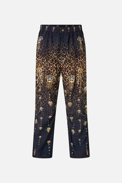 PARACHUTE PANT WITH ELASTIC WAIST FELINE FOLKLORE
