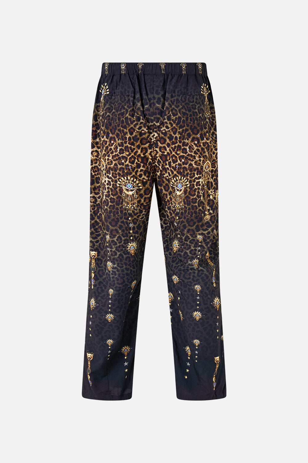 PARACHUTE PANT WITH ELASTIC WAIST FELINE FOLKLORE