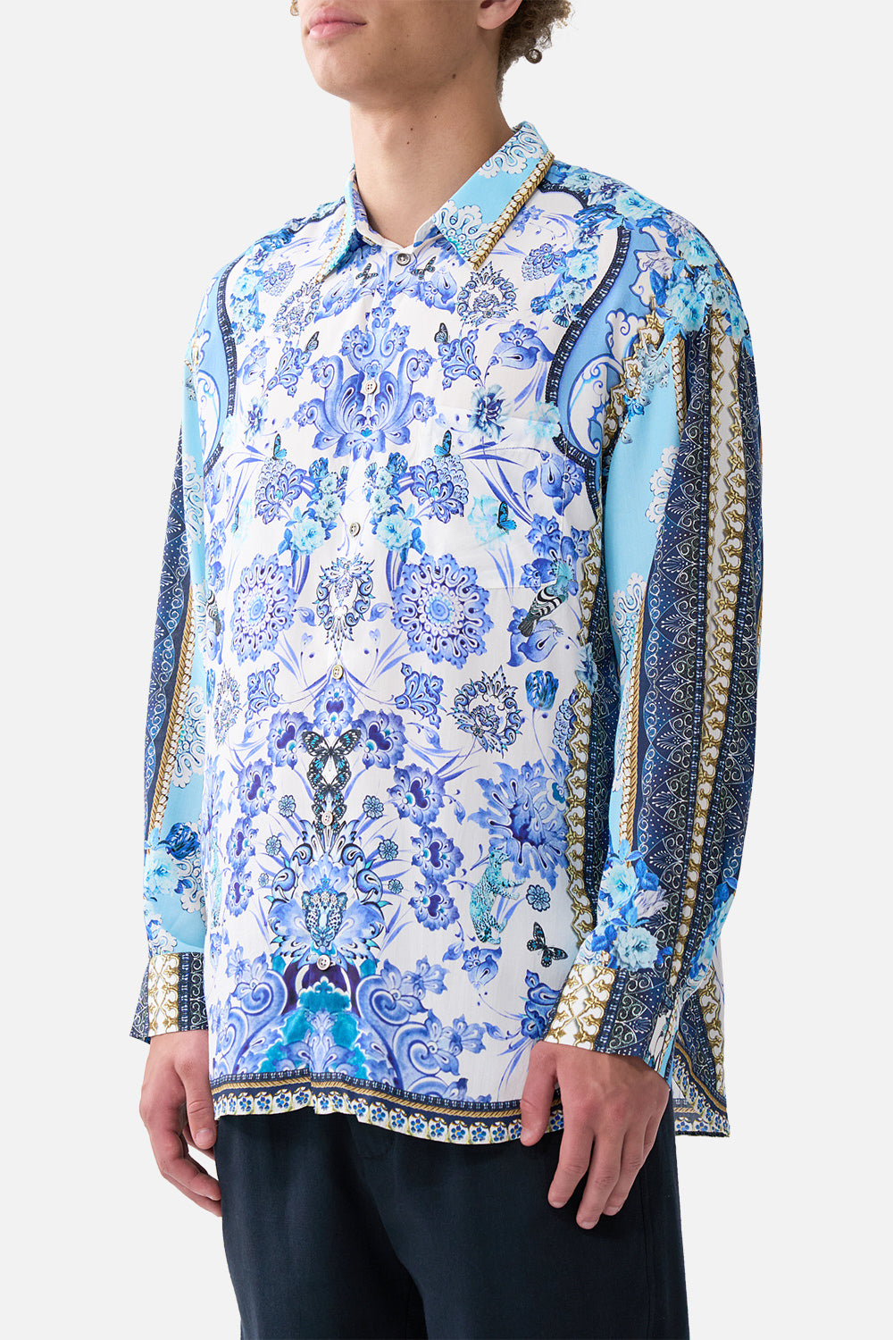 LONG SLEEVE OVERSIZED SHIRT ALL ABOUT THAT LACE