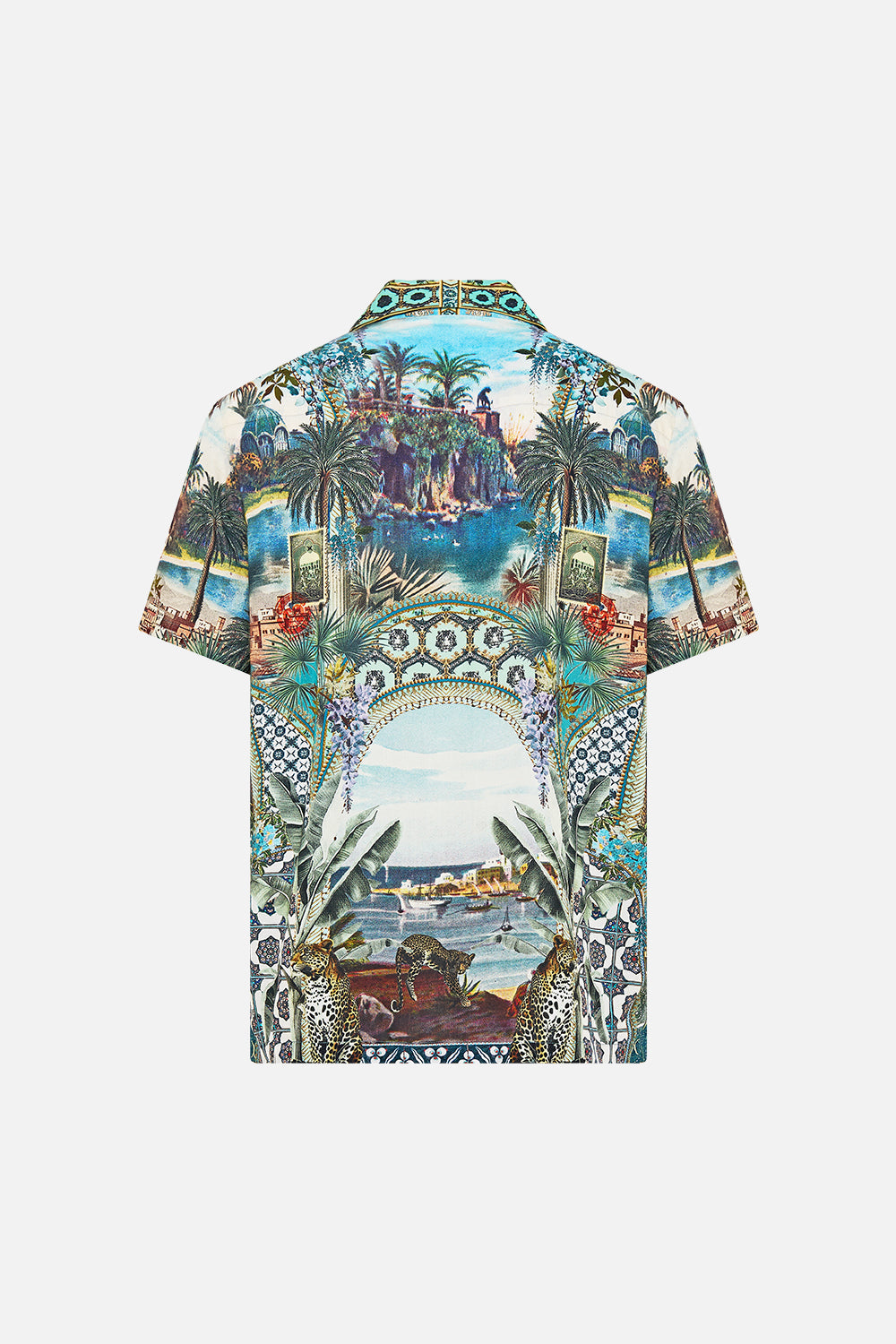 The CAMILLA MINI SKIRT FABRIC OF TIME in our  print.