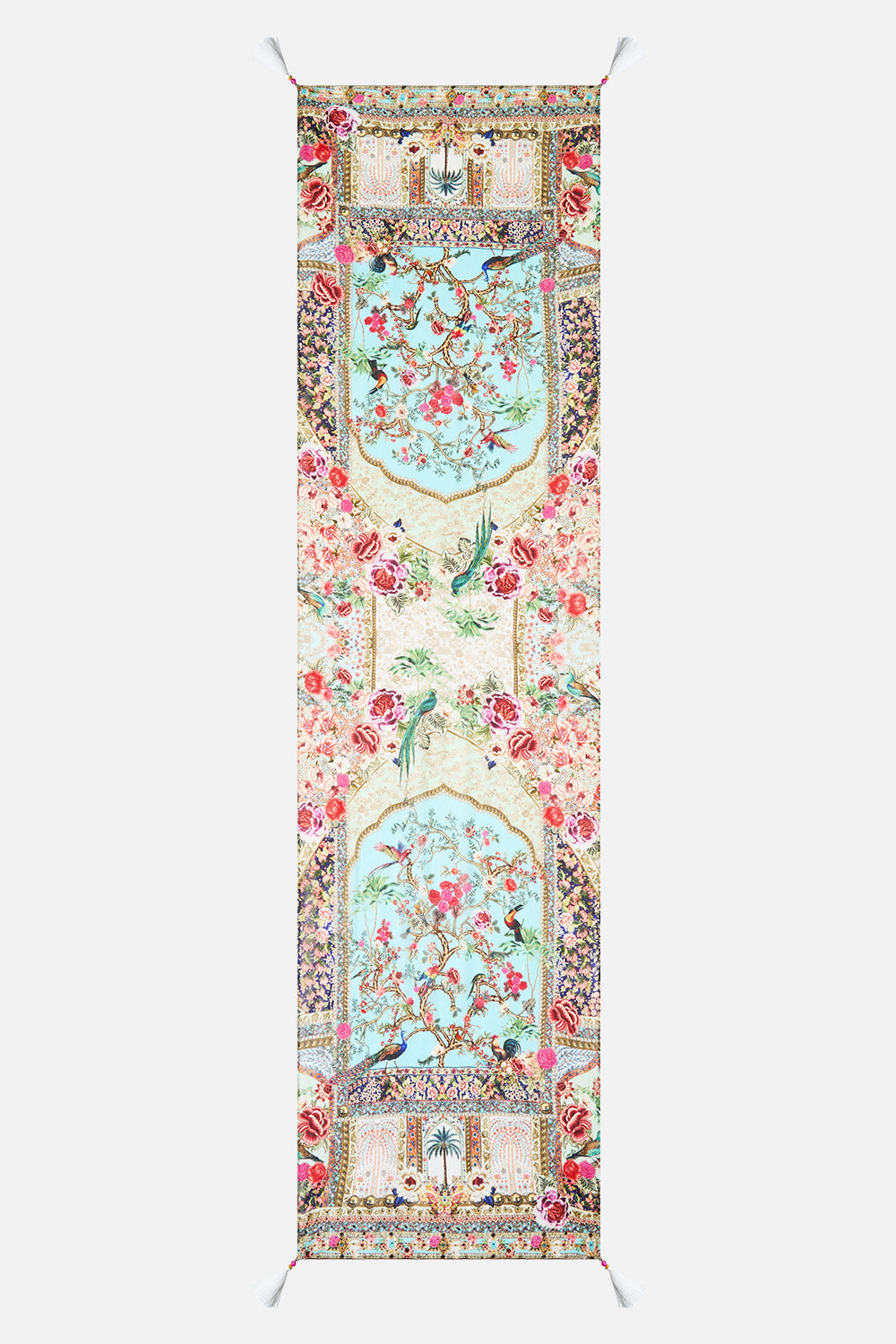 LONG SILK CRINKLE CHIFFON SCARF SULTANS AND QUEENS