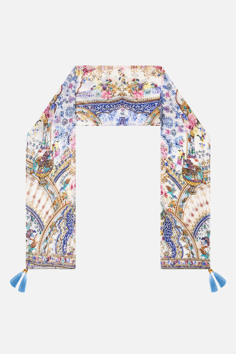 LONG SILK CRINKLE CHIFFON SCARF ALL ABOUT THAT LACE