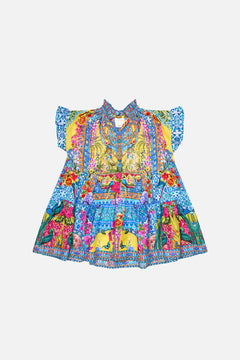 KIDS TIERED OVERSIZED MINI DRESS WITH FRILL SULTANAHMET SUMMER