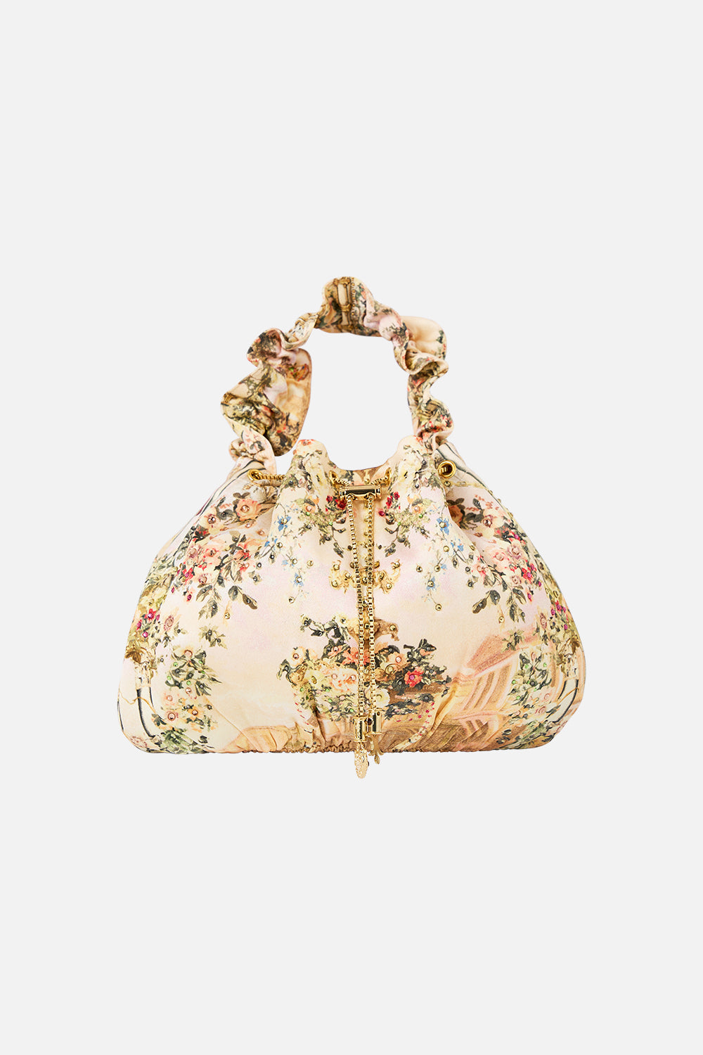 DRAWSTRING POUCH BAG WITH CHAIN STRAP TWILIGHT IN ISTANBUL