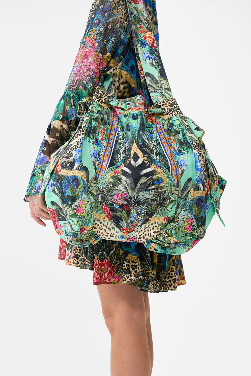 The CAMILLA BUTTON FRONT LOUNGE PANT SEVILLIAN STYLE in our  print.