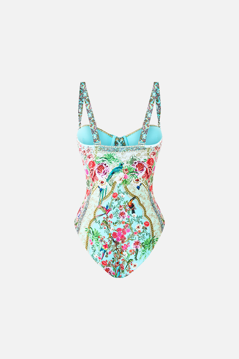 LACE UP UNDERWIRE MOULDED CUP ONE PIECE SULTANS AND QUEENS