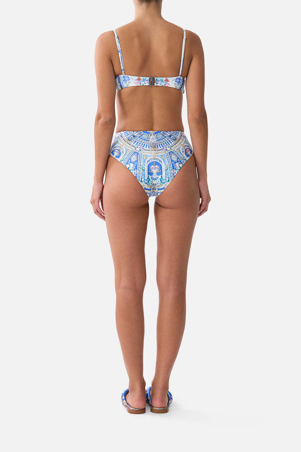 BANDEAU BIKINI TOP WITH U RING FRONT TRIM OTTOMAN OPULENCE