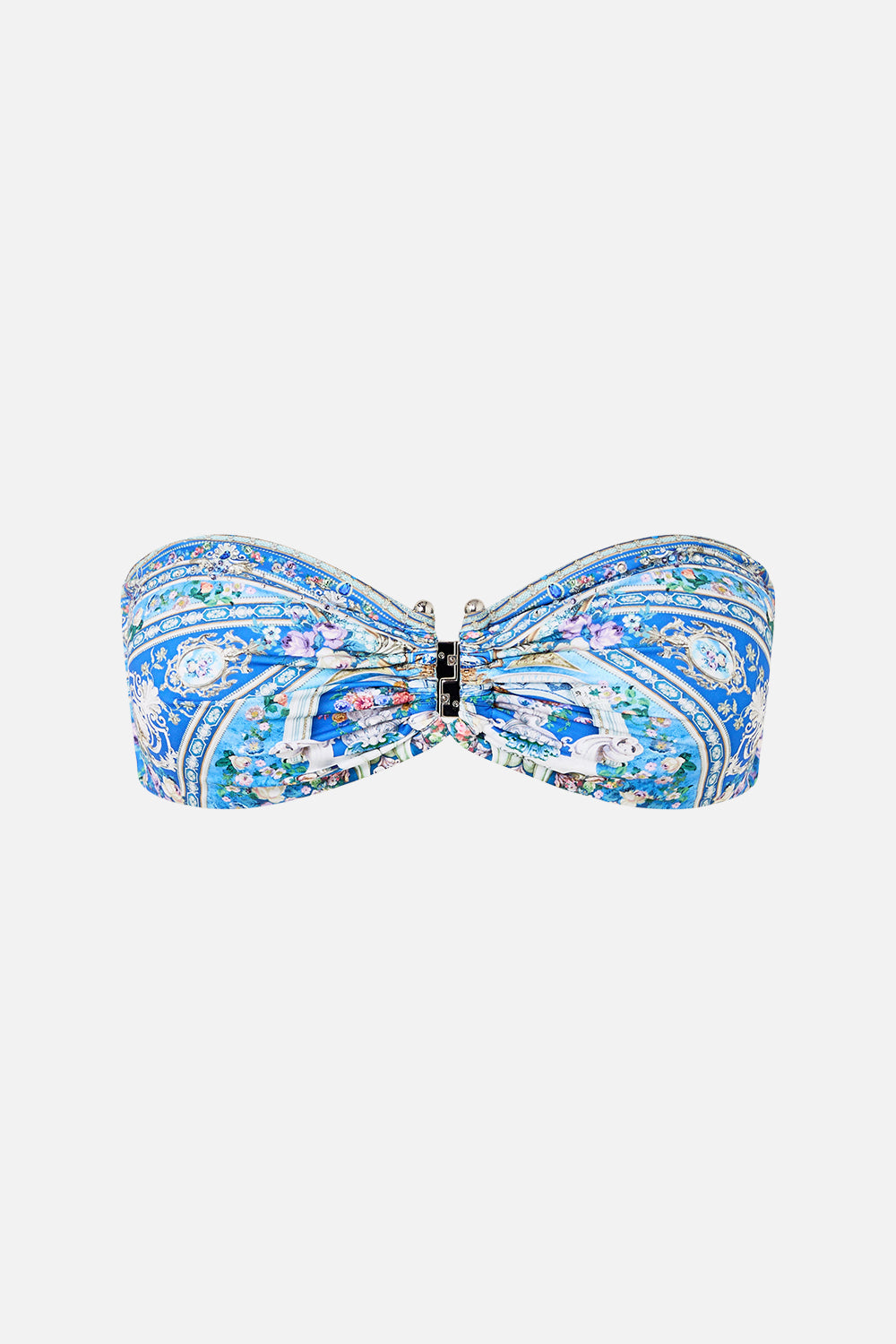 The CAMILLA SHIRRED WAIST PANT JUNGLE FLIGHT in our  print.
