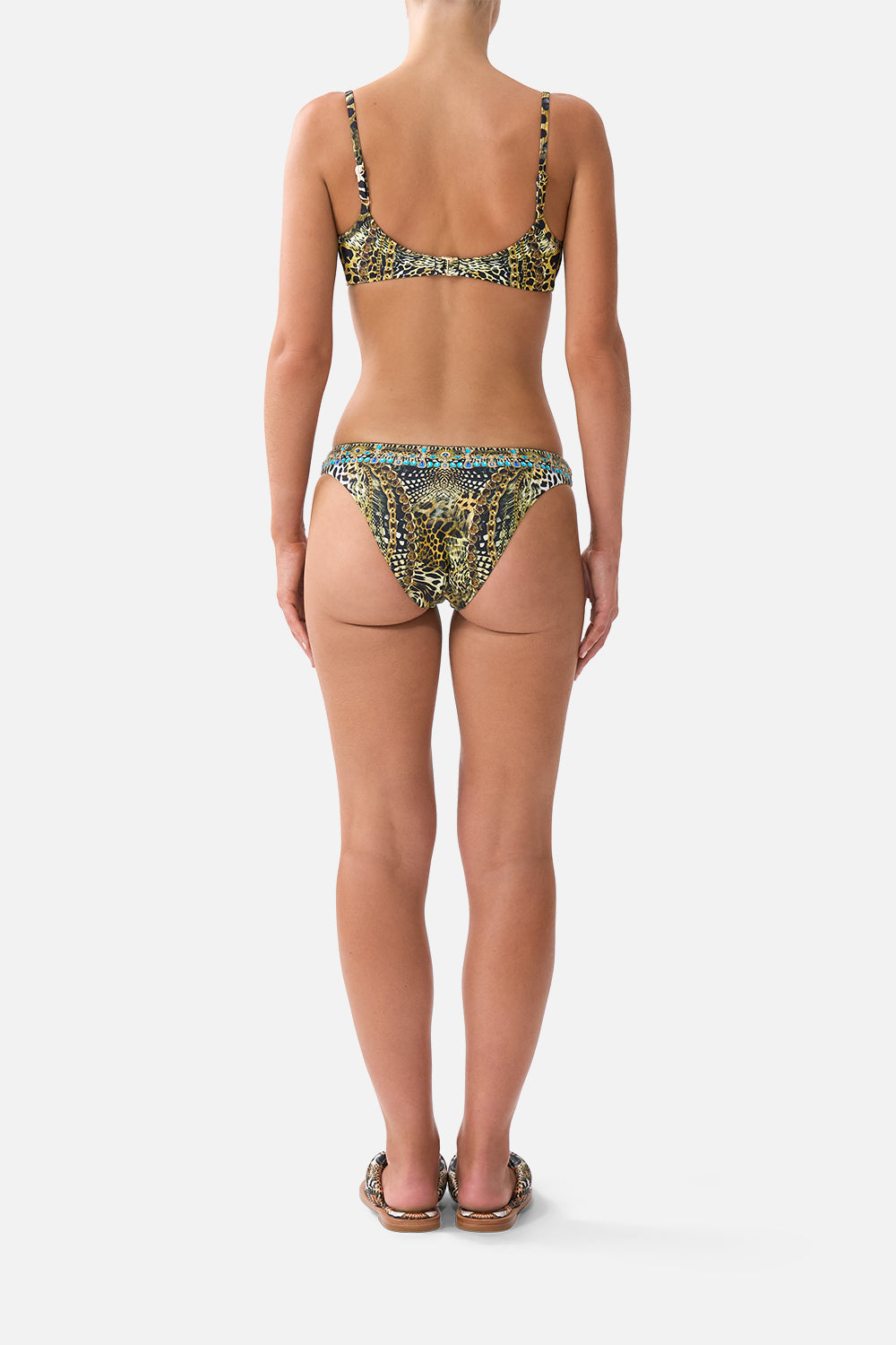 The CAMILLA STRAIGHT LEG PANT COLLAGE KINGDOM in our COLLAGE KINGDOM print.