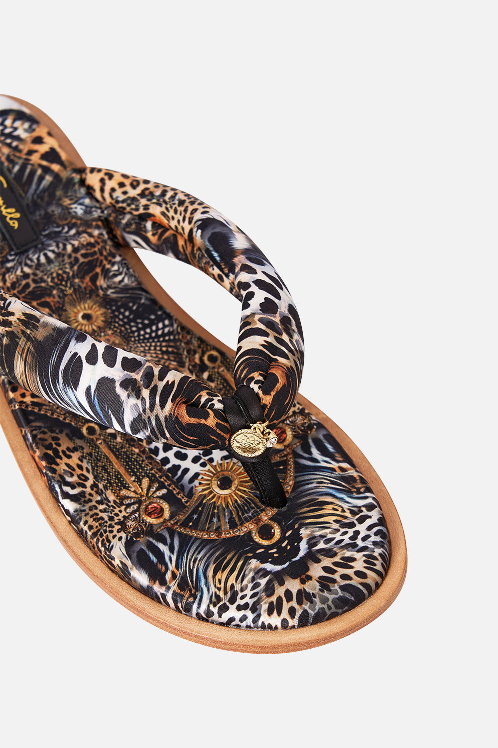 The CAMILLA BALLOON SLEEVE BLOUSE THE CALL OF CATALONIA in our  print.