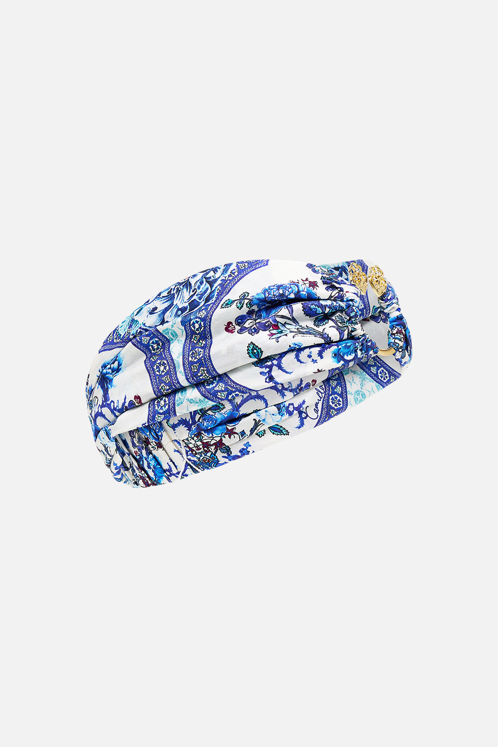 The CAMILLA HARDWARE DETAIL SLIP DRESS HIGH CLASS HOOKAH in our  print.