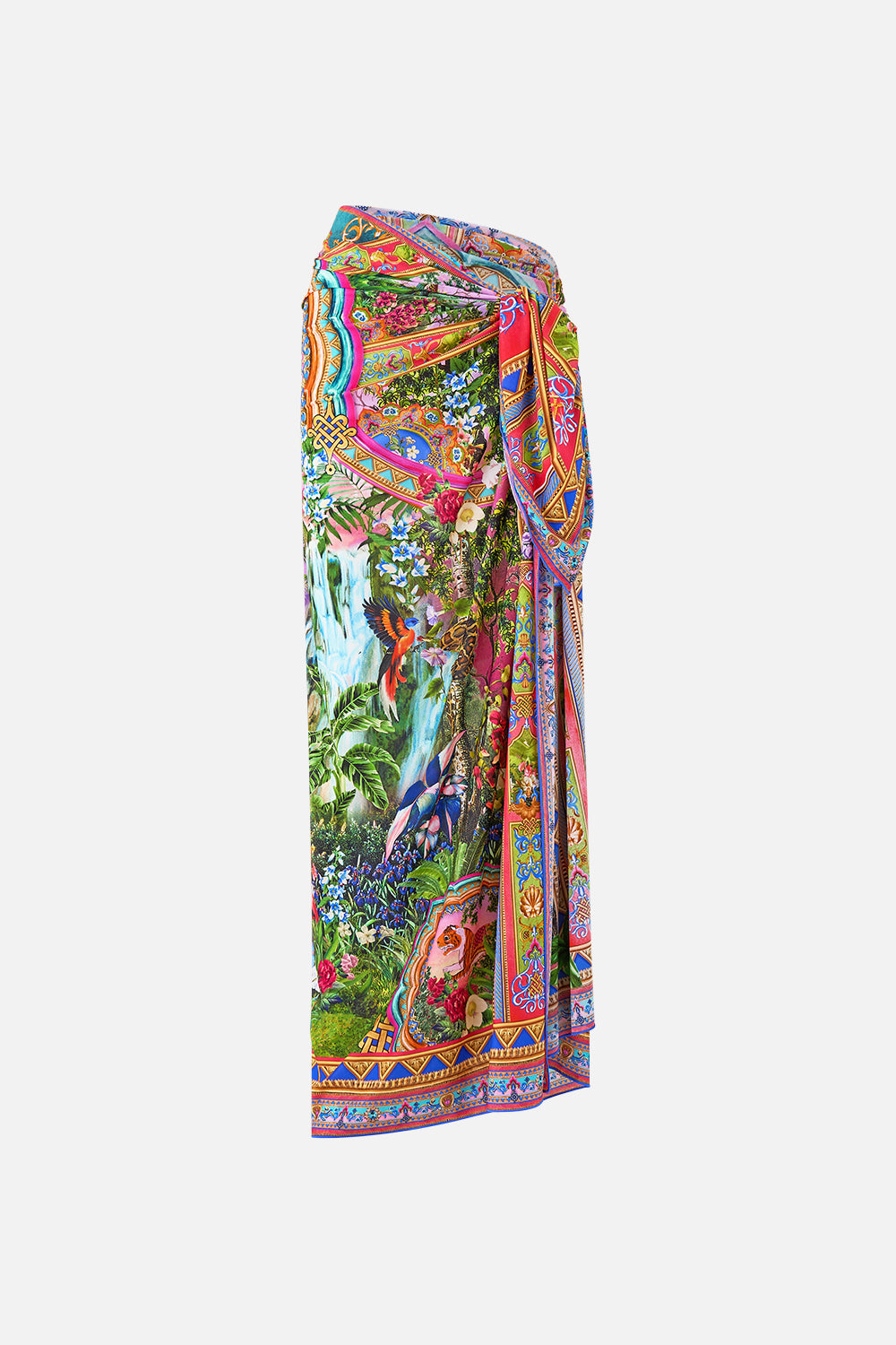 The CAMILLA TUCK FRONT JERSEY DRESS TOTEMS AND TREASURES in our  print.