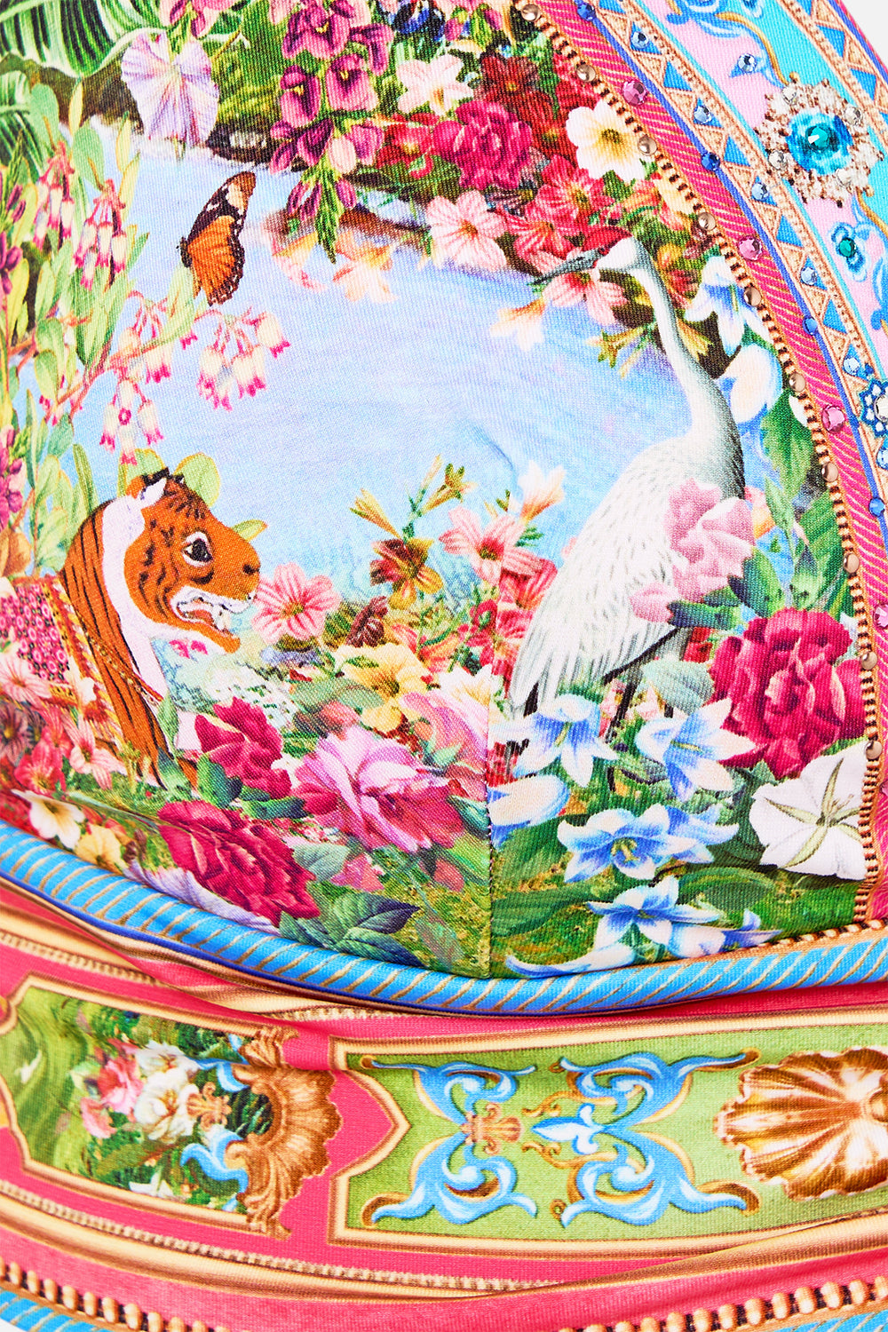 HIGH TRI BIKINI TOP WITH U RING FRONT TRIM TURKISH DELIGHT