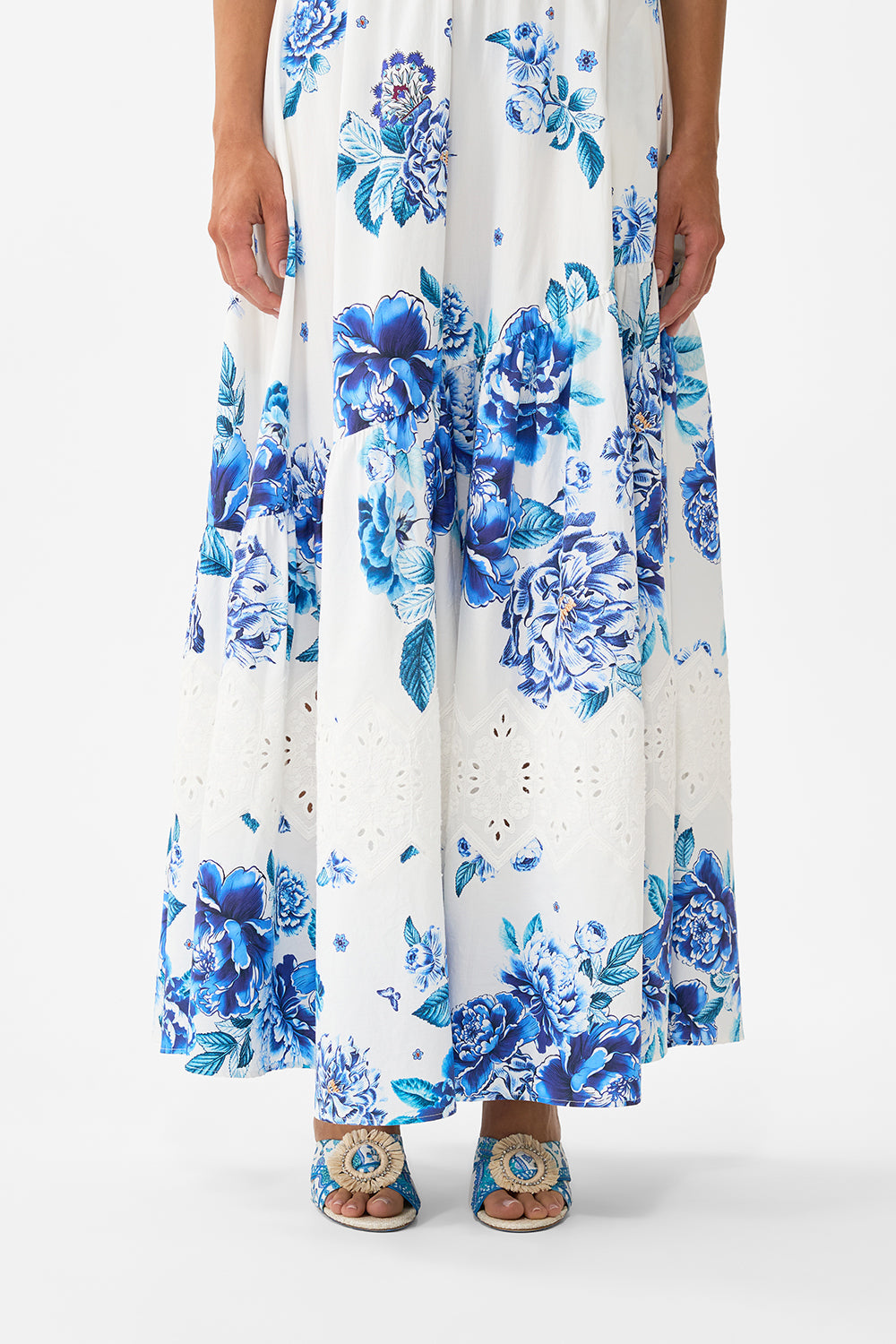 The CAMILLA MID LENGTH BOARDSHORT WITH ELASTIC WAIST HIGH CLASS HOOKAH in our  print.