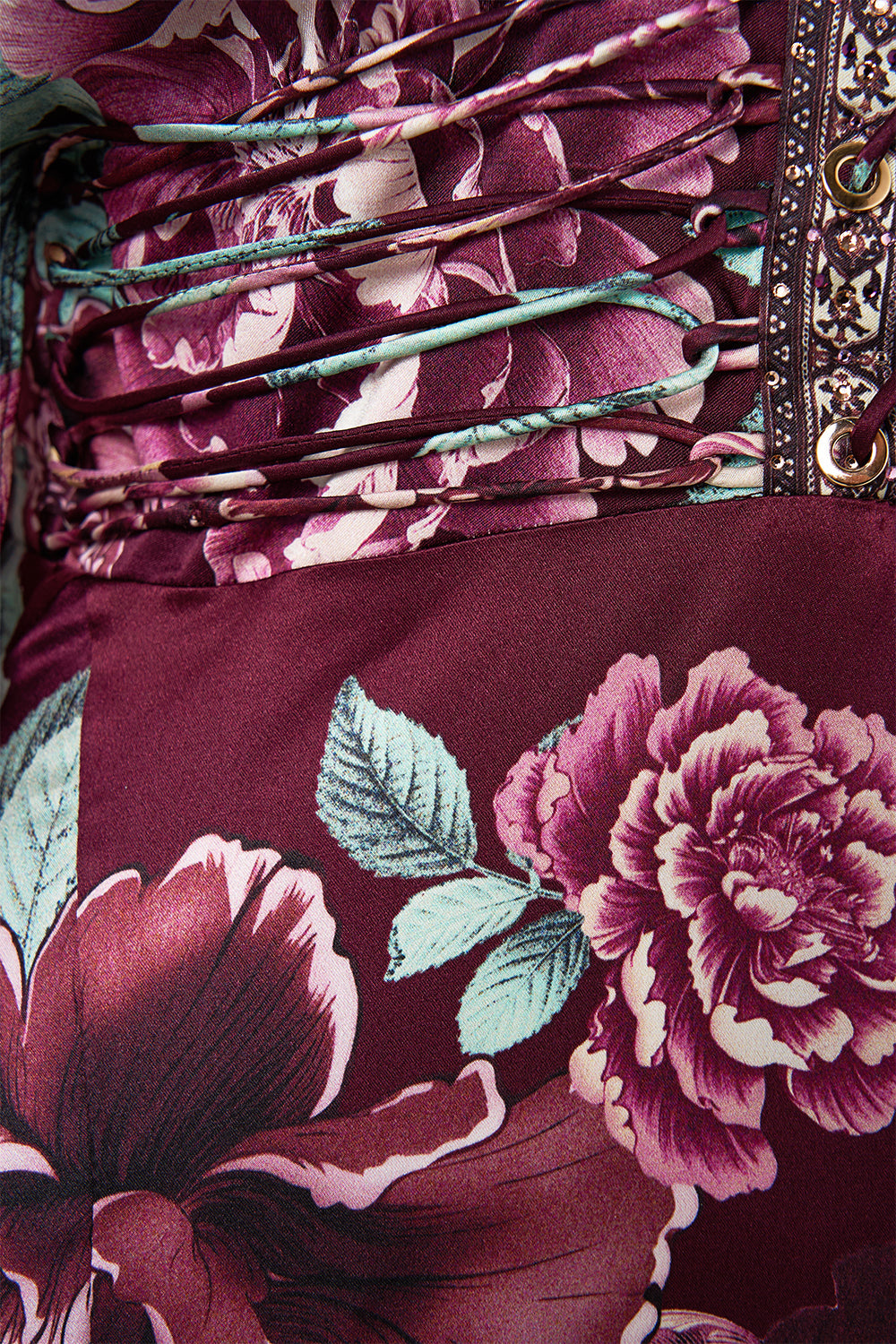 The CAMILLA WING COLLAR KAFTAN PAPERS AND CURIOUS CAPERS in our  print.