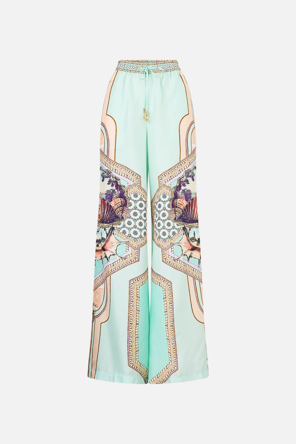 The CAMILLA DEEP V NECK HARDWARE KAFTAN FOOTSTEPS IN FOLKLORE in our  print.