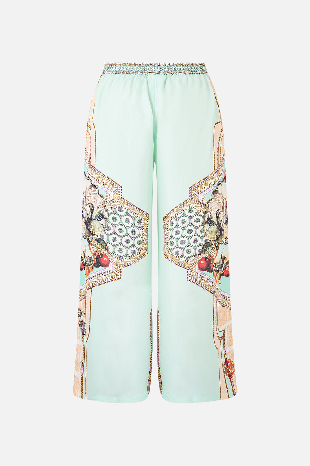 The CAMILLA LONG TIERED DRESS WITH BOW TIES OTTOMAN OPULENCE in our  print.