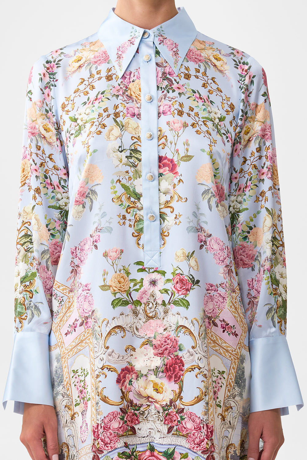 MINI SHIRT DRESS TILED IN TIME