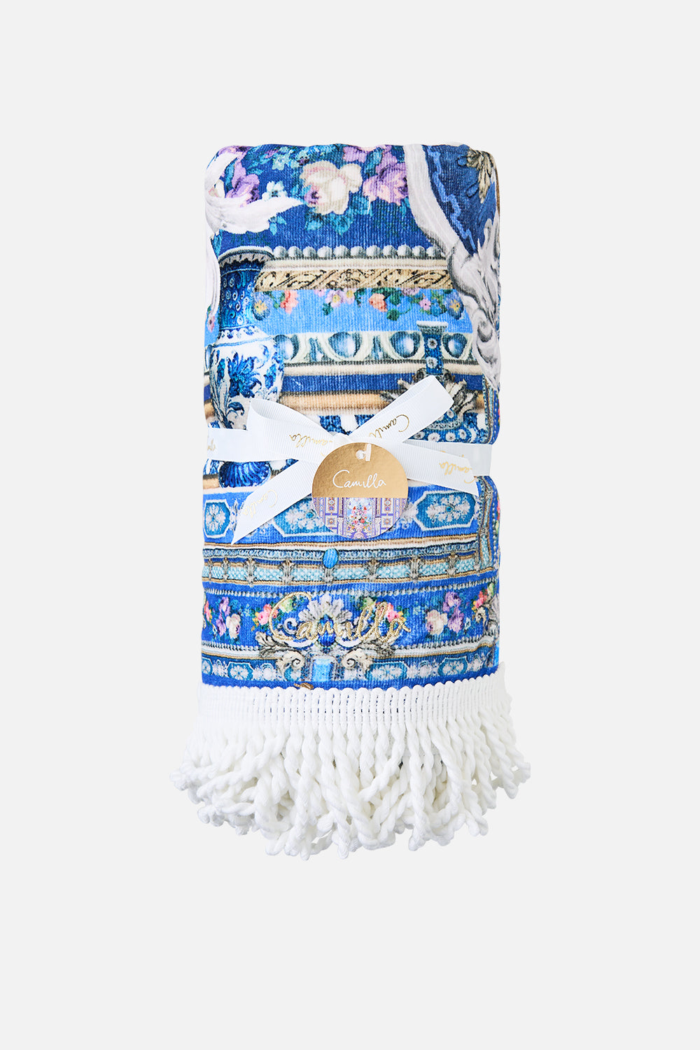BEACH TOWEL WITH FRINGE OTTOMAN OPULENCE