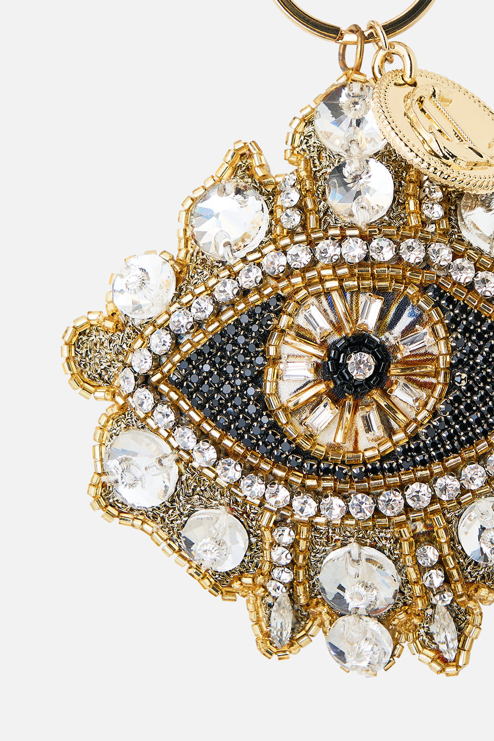 The CAMILLA SMALL MAKEUP CLUTCH MINIATURE MOMENTS in our  print.