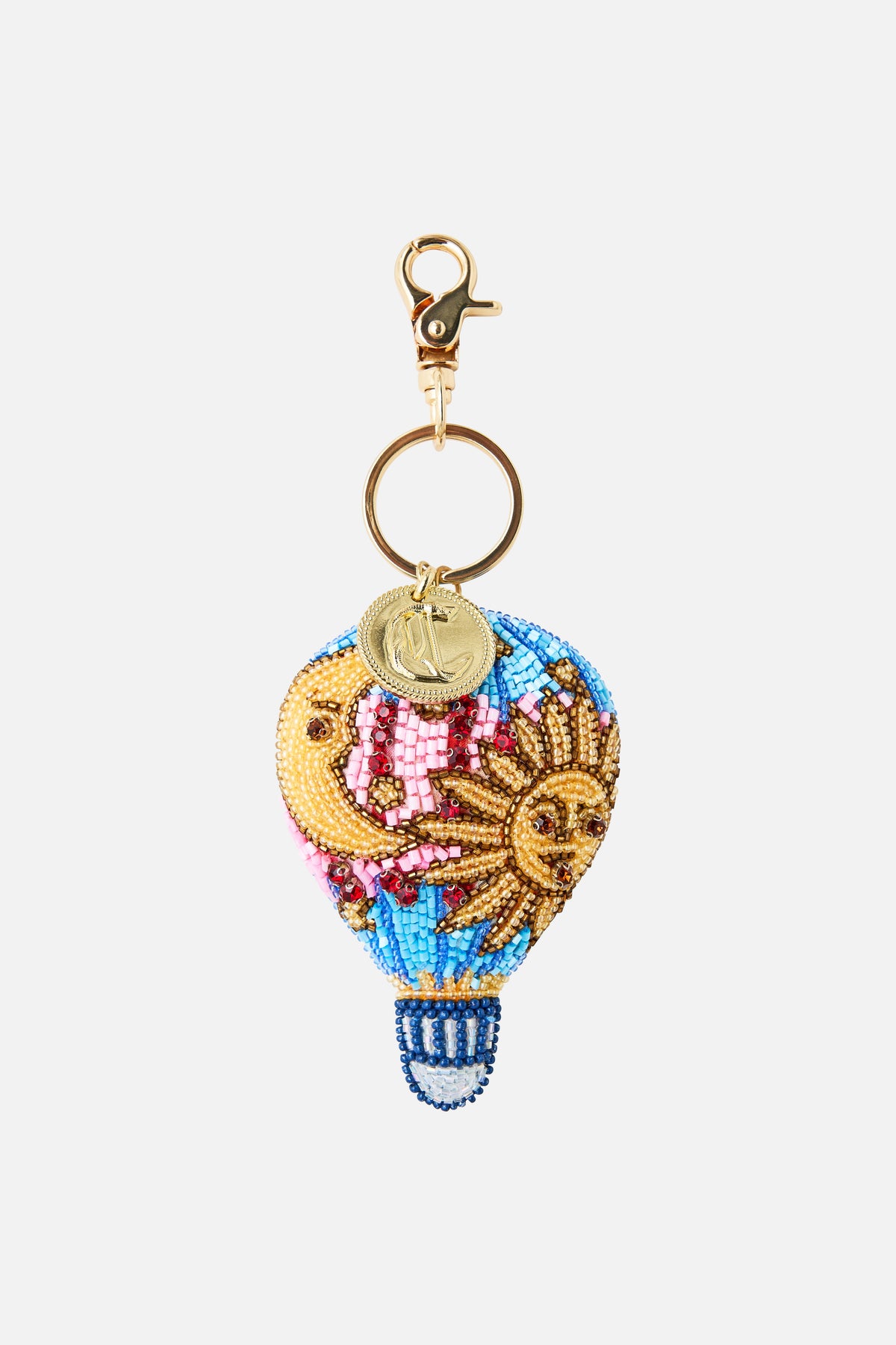 SUN HOT AIR BALLOON KEYRING MINIATURE MOMENTS