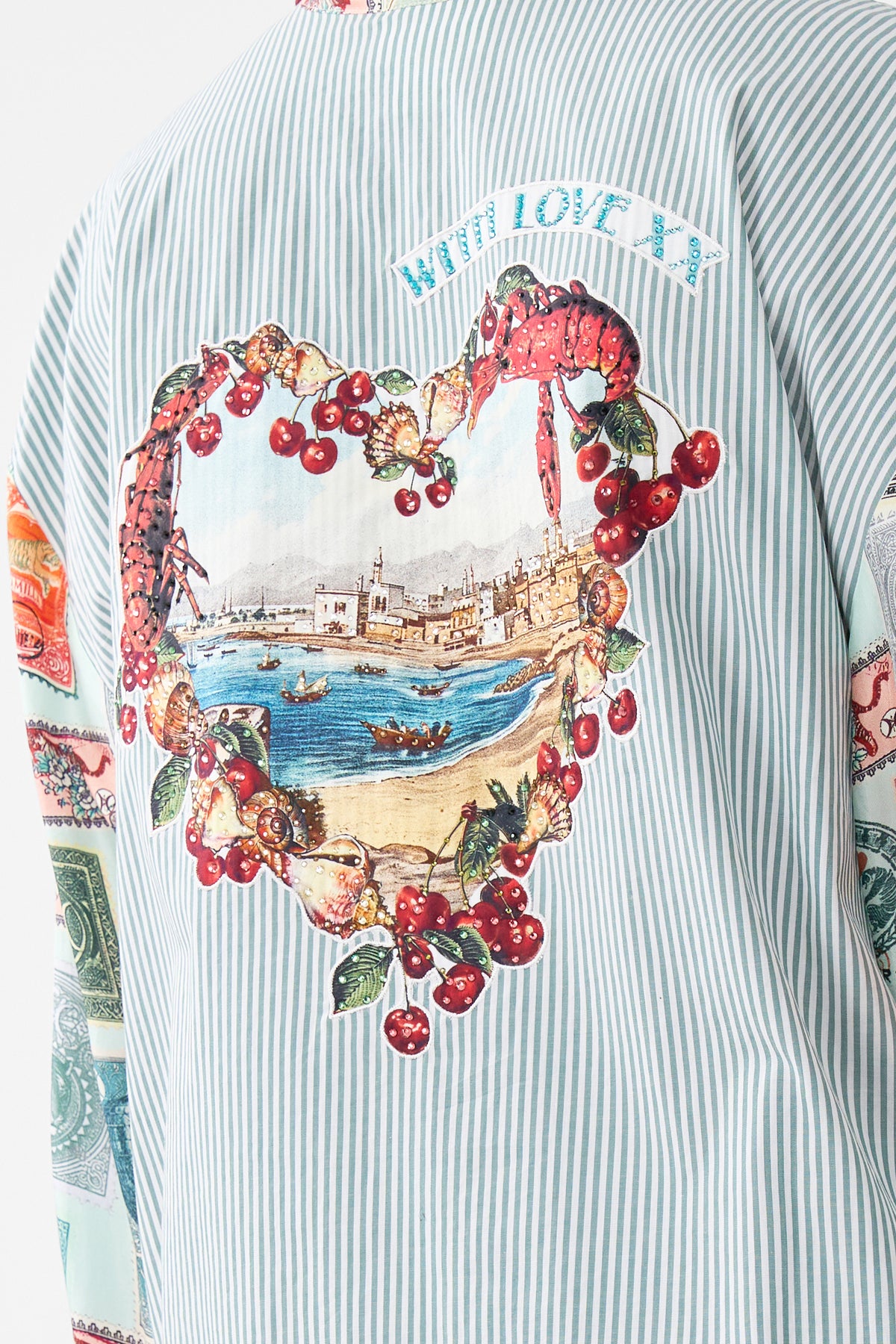 LONG SLEEVE OVERSIZED SHIRT WITH POCKET WITH LOVE FROM TÜRKIYE