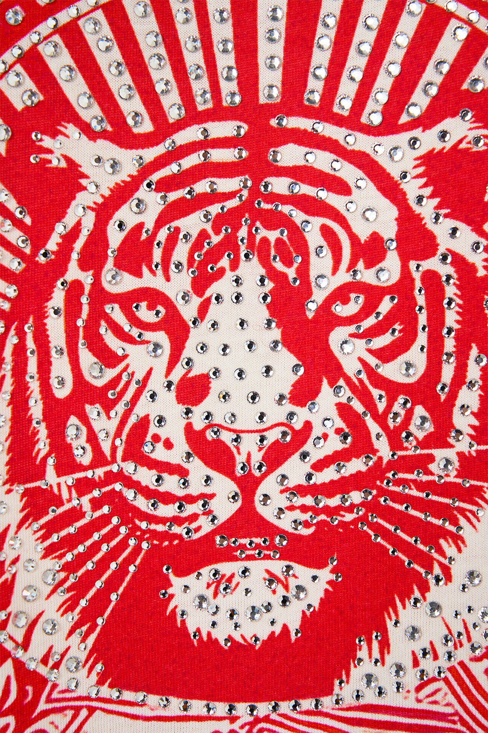 The CAMILLA Slim Fit Round Neck T-Shirt in our Rinse & Roar print.