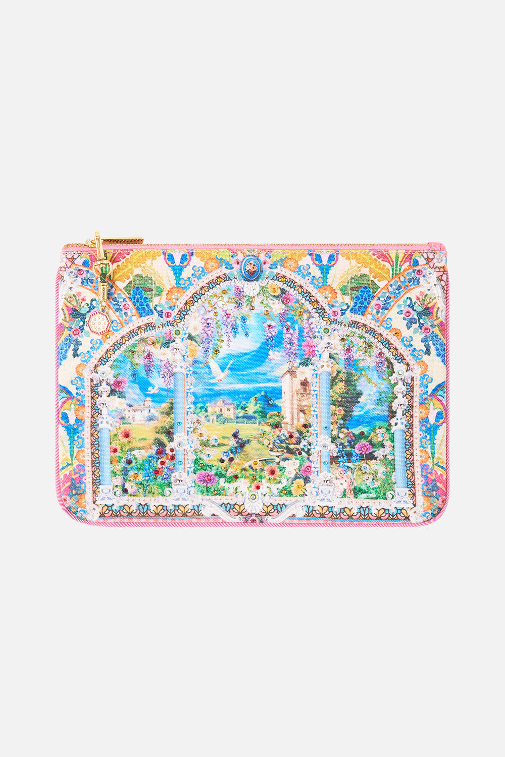 SMALL CANVAS CLUTCH NAVÀS NOUVEAU