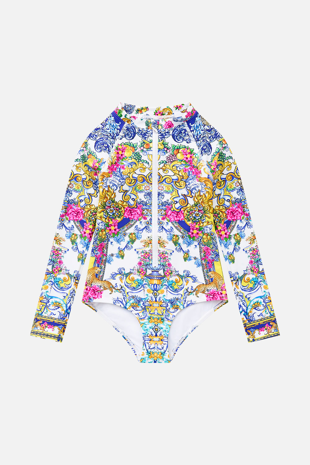 The CAMILLA BABIES WIDE STRAP TIE SHOULDER SHIRRED DRESS ESPAÑA NIRVANA in our ESPAÑA NIRVANA print.