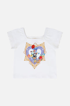 KIDS SHORT SLEEVE SQUARE NECK TEE THE POTTERY PARLOUR