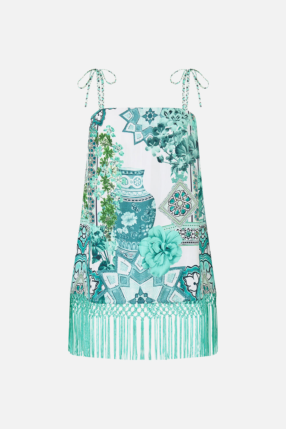 The CAMILLA LAYER WITH CENTRE BACK PANEL FLAMENCO FOLKLORE in our  print.