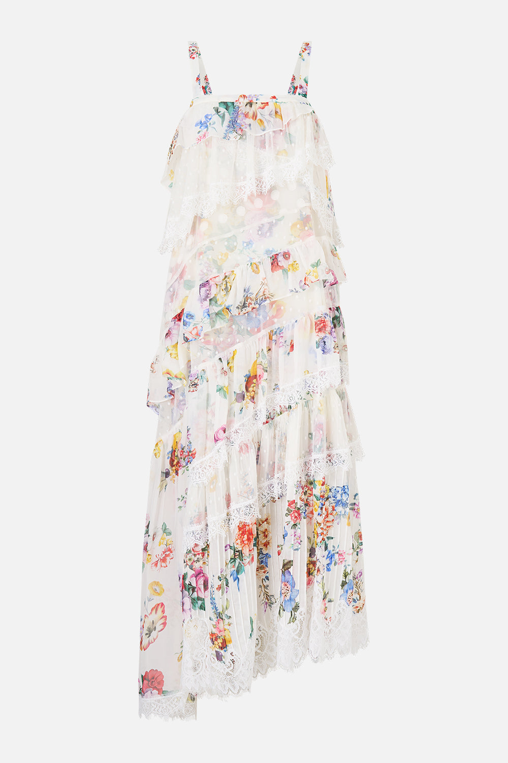 The CAMILLA LARGE CRYSTALLED SILK SQUARE SCARF MAGIC OF THE MERCADO in our MAGIC OF THE MERCADO print.
