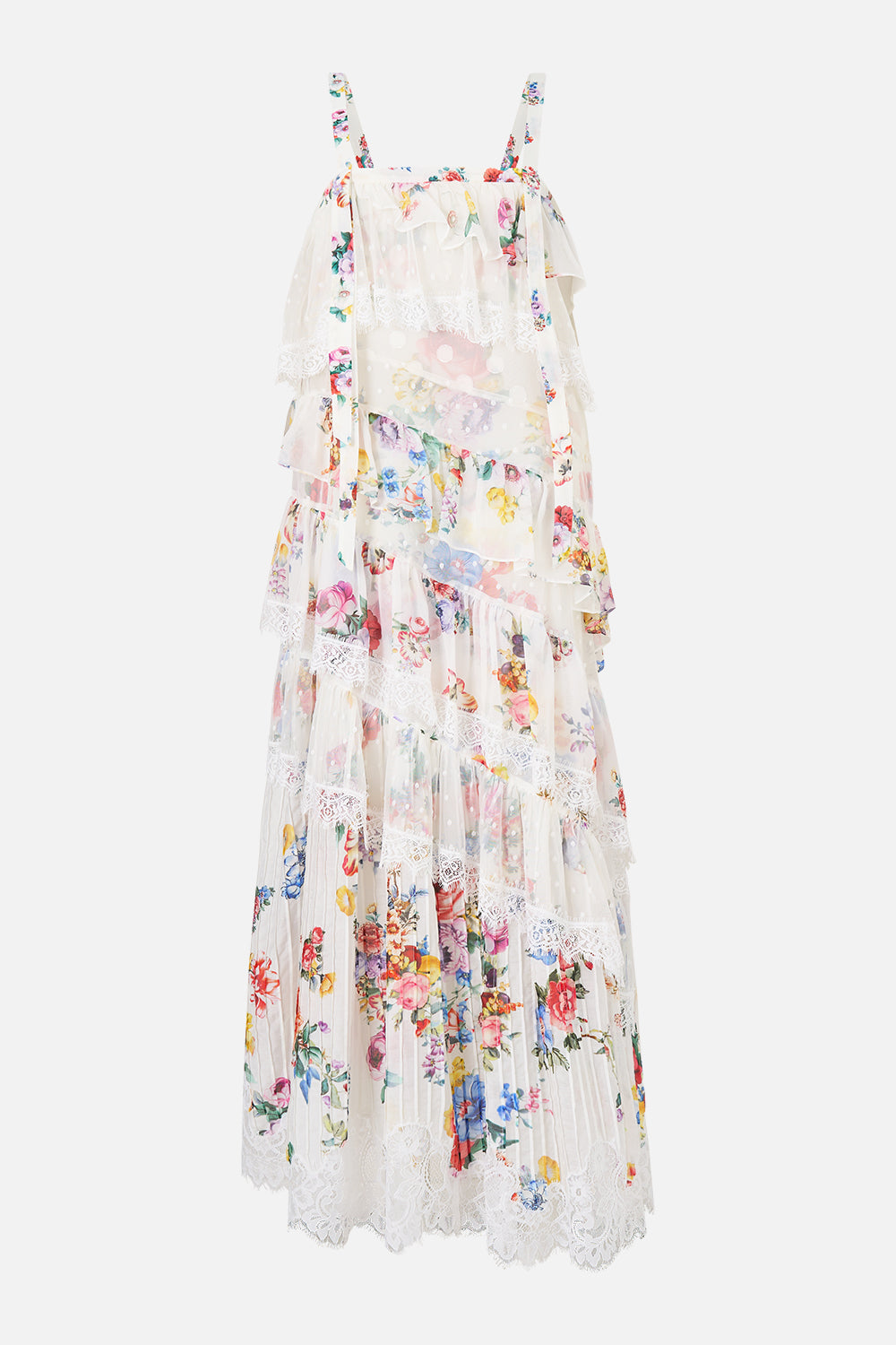 The CAMILLA SHIRRED WAIST PANT THE SAPPHIRE SERPENT in our  print.