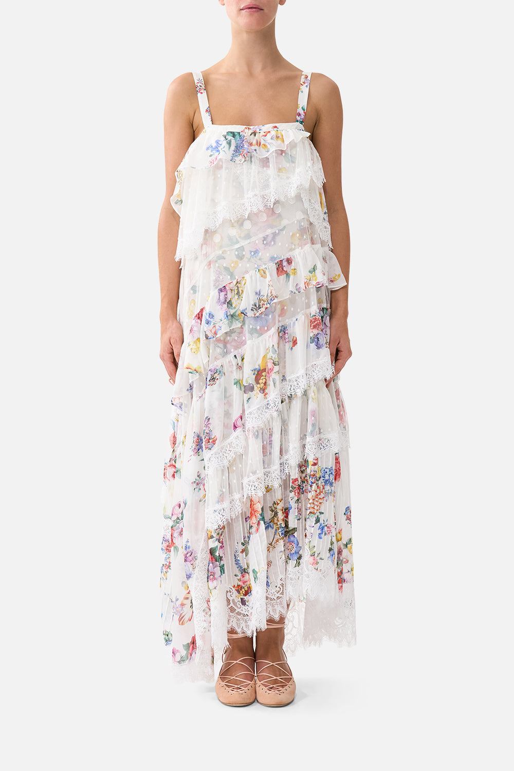 The CAMILLA STRAIGHT LEG RELAXED TROUSER FLAMENCO FOLKLORE in our  print.
